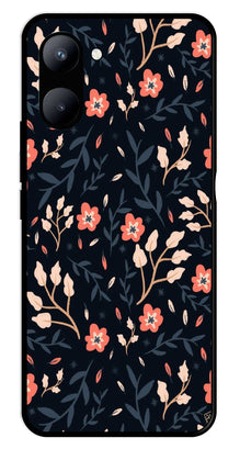 Floral Pattern Metal Mobile Case for Realme C33