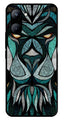 Lion Pattern Metal Mobile Case for Realme C33   (Design No -40)