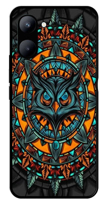 Owl Pattern Metal Mobile Case for Realme C33