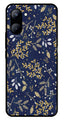Floral Pattern  Metal Mobile Case for Realme C33   (Design No -52)