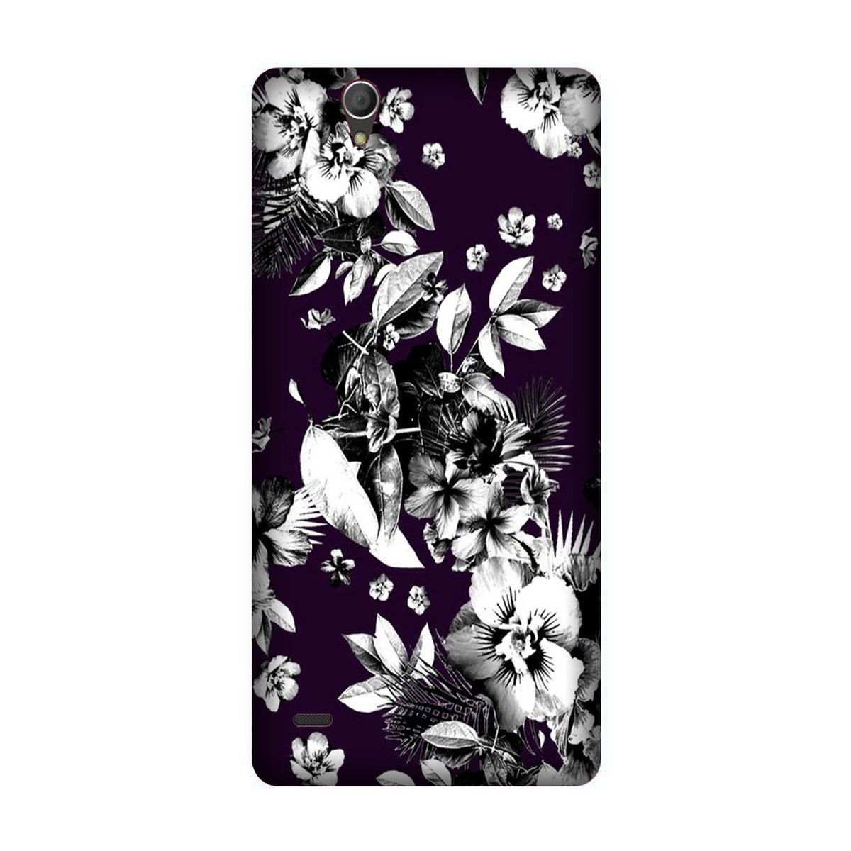 white flowers Case for Sony C4