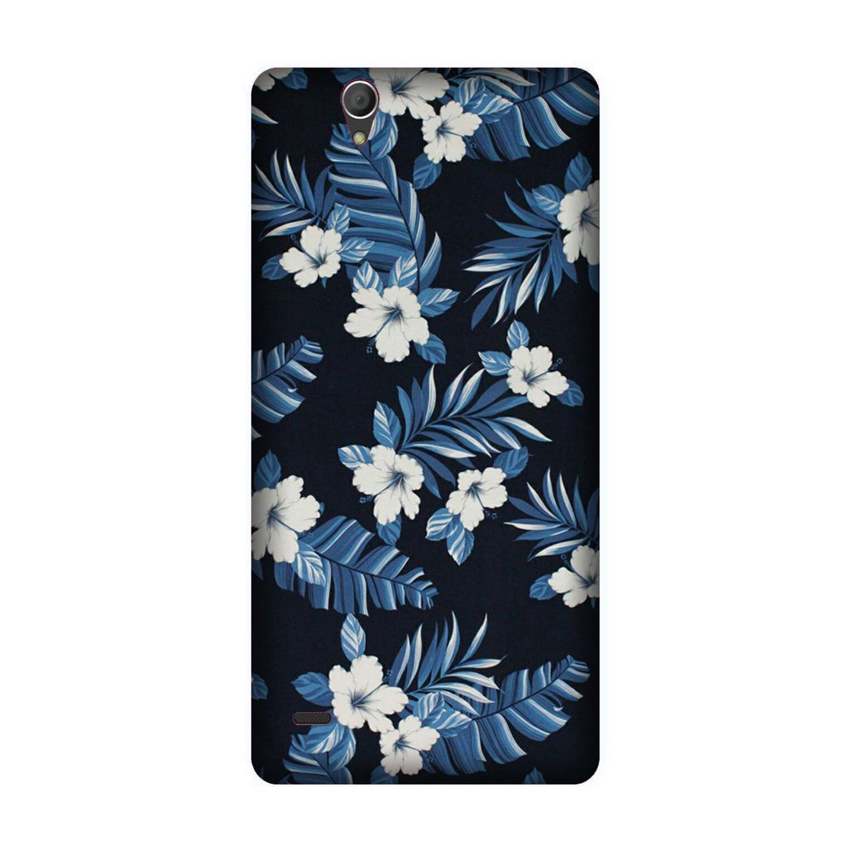 White flowers Blue Background2 Case for Sony C4