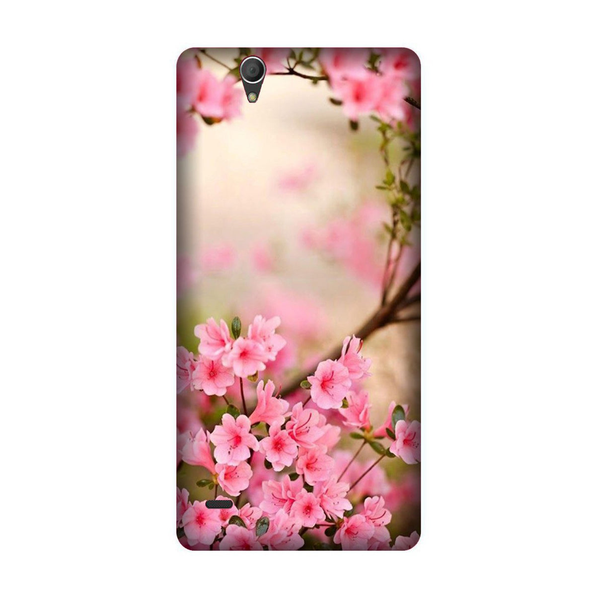 Pink flowers Case for Sony C4