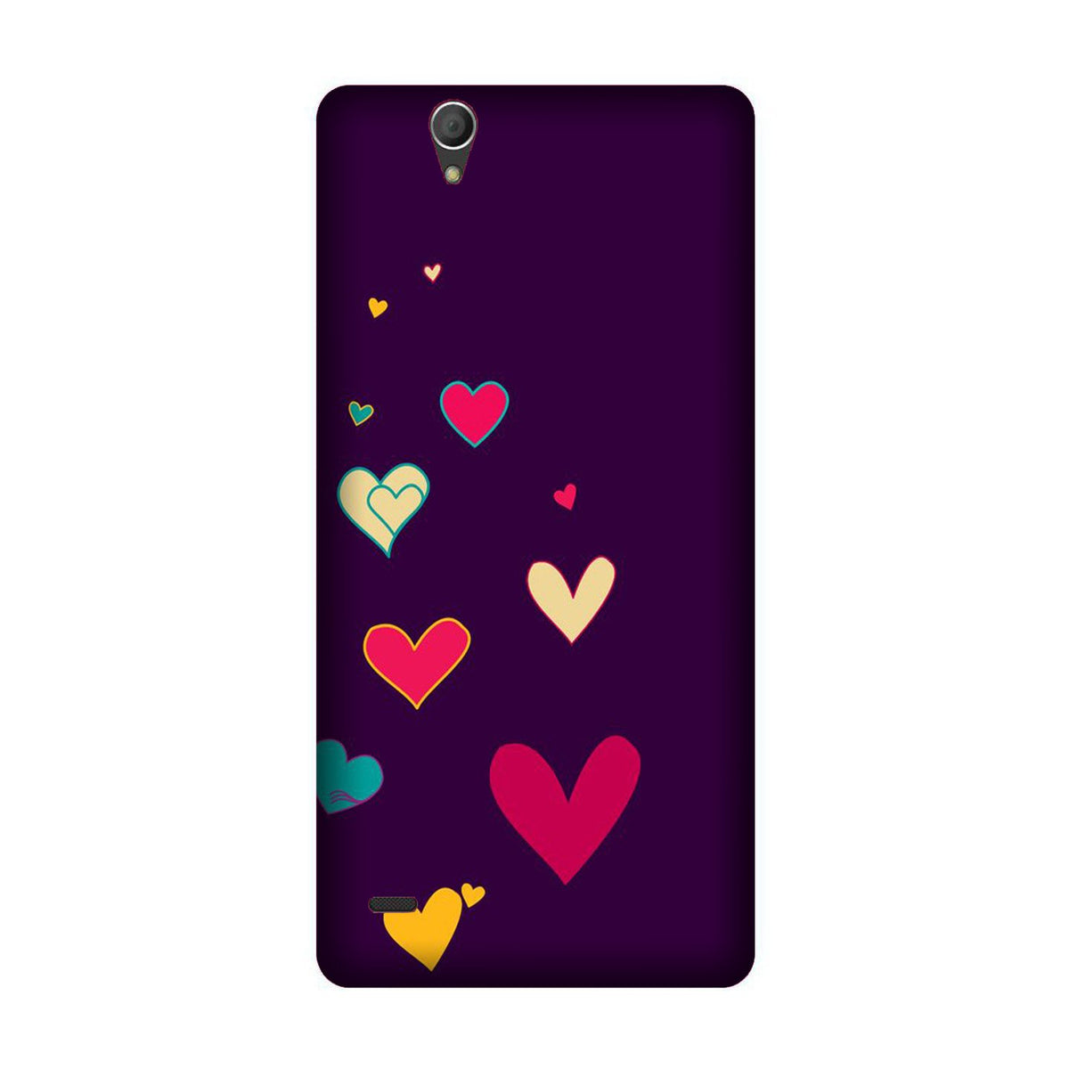 Purple Background Case for Sony C4  (Design - 107)