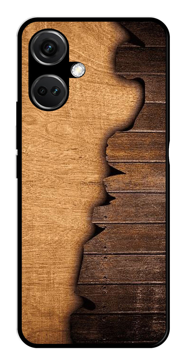 Wooden Design Metal Mobile Case for OnePlus Nord CE 3 5G