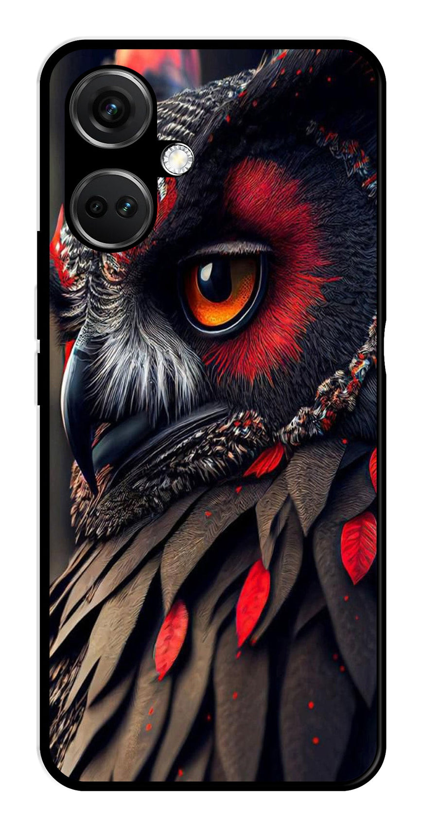 Owl Design Metal Mobile Case for OnePlus Nord CE 3 5G