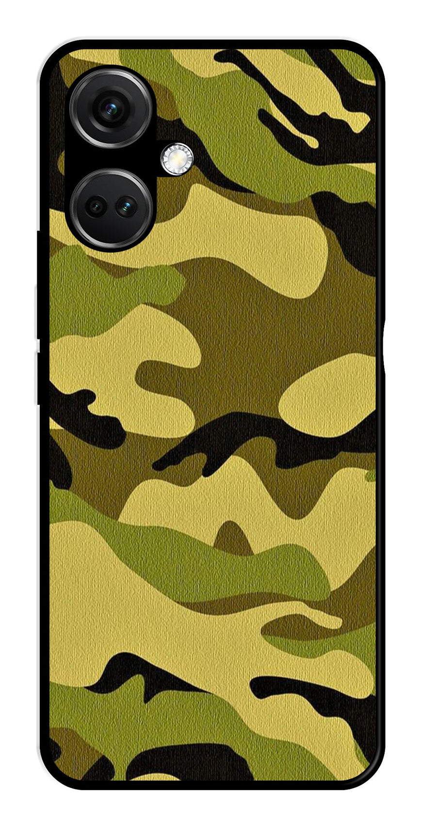 Army Pattern Metal Mobile Case for OnePlus Nord CE 3 5G