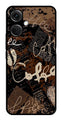 Coffee Pattern Metal Mobile Case for OnePlus Nord CE 3 5G