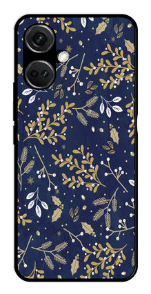 Floral Pattern  Metal Mobile Case for OnePlus Nord CE 3 5G