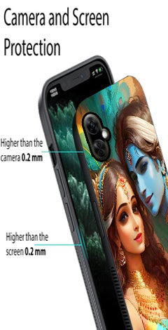 Lord Radha Krishna Metal Mobile Case for OnePlus Nord CE 3 Lite 5G