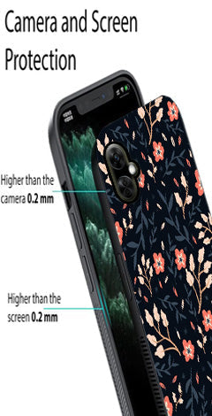 Floral Pattern Metal Mobile Case for OnePlus Nord CE 3 Lite 5G