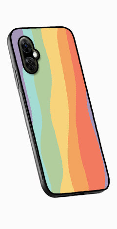 Muted Rainbow Metal Mobile Case for OnePlus Nord CE 3 Lite 5G  (Design No -02)