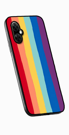Rainbow MultiColor Metal Mobile Case for OnePlus Nord CE 3 Lite 5G  (Design No -03)