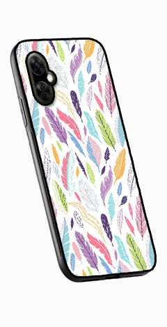 Colorful Feathers Metal Mobile Case for OnePlus Nord CE 3 Lite 5G  (Design No -06)