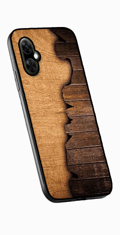 Wooden Design Metal Mobile Case for OnePlus Nord CE 3 Lite 5G  (Design No -13)