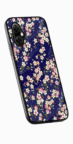 Flower Design Metal Mobile Case for OnePlus Nord CE 3 Lite 5G  (Design No -25)