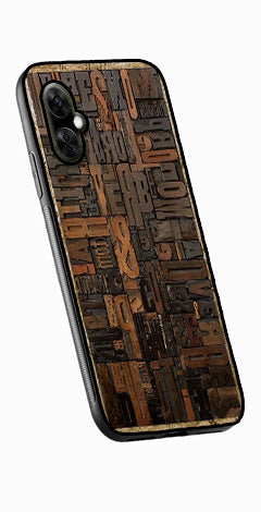 Alphabets Metal Mobile Case for OnePlus Nord CE 3 Lite 5G  (Design No -32)
