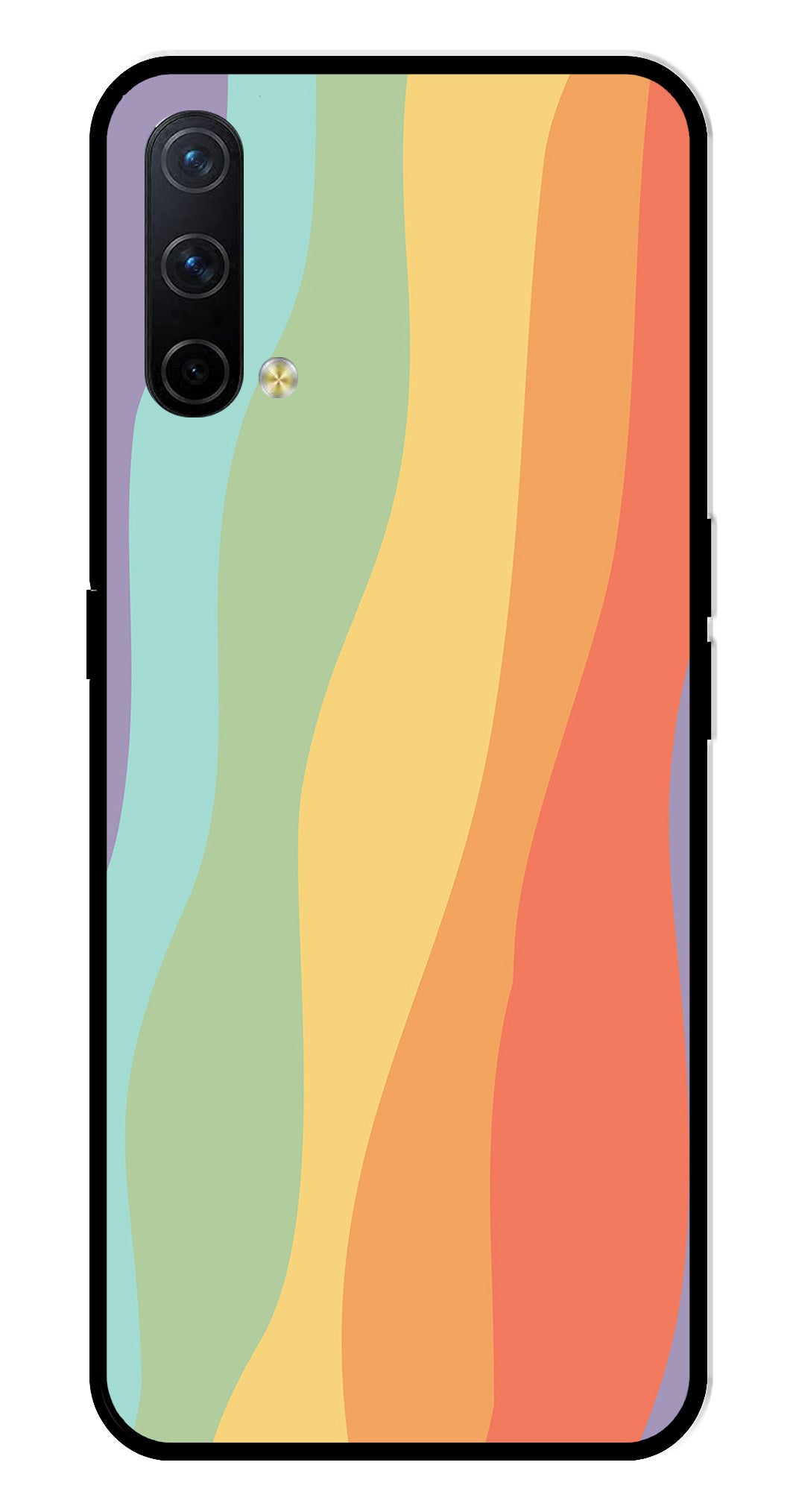 Muted Rainbow Metal Mobile Case for OnePlus Nord CE 5G