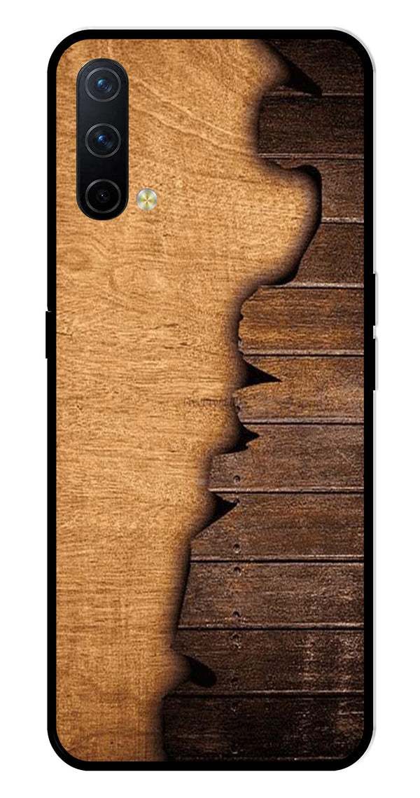 Wooden Design Metal Mobile Case for OnePlus Nord CE 5G