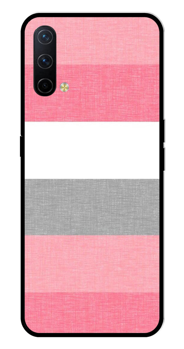 Pink Pattern Metal Mobile Case for OnePlus Nord CE 5G