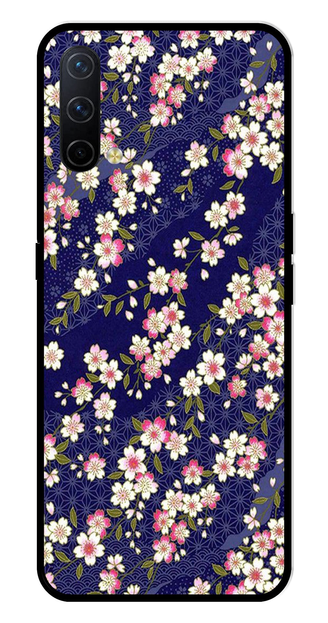 Flower Design Metal Mobile Case for OnePlus Nord CE 5G