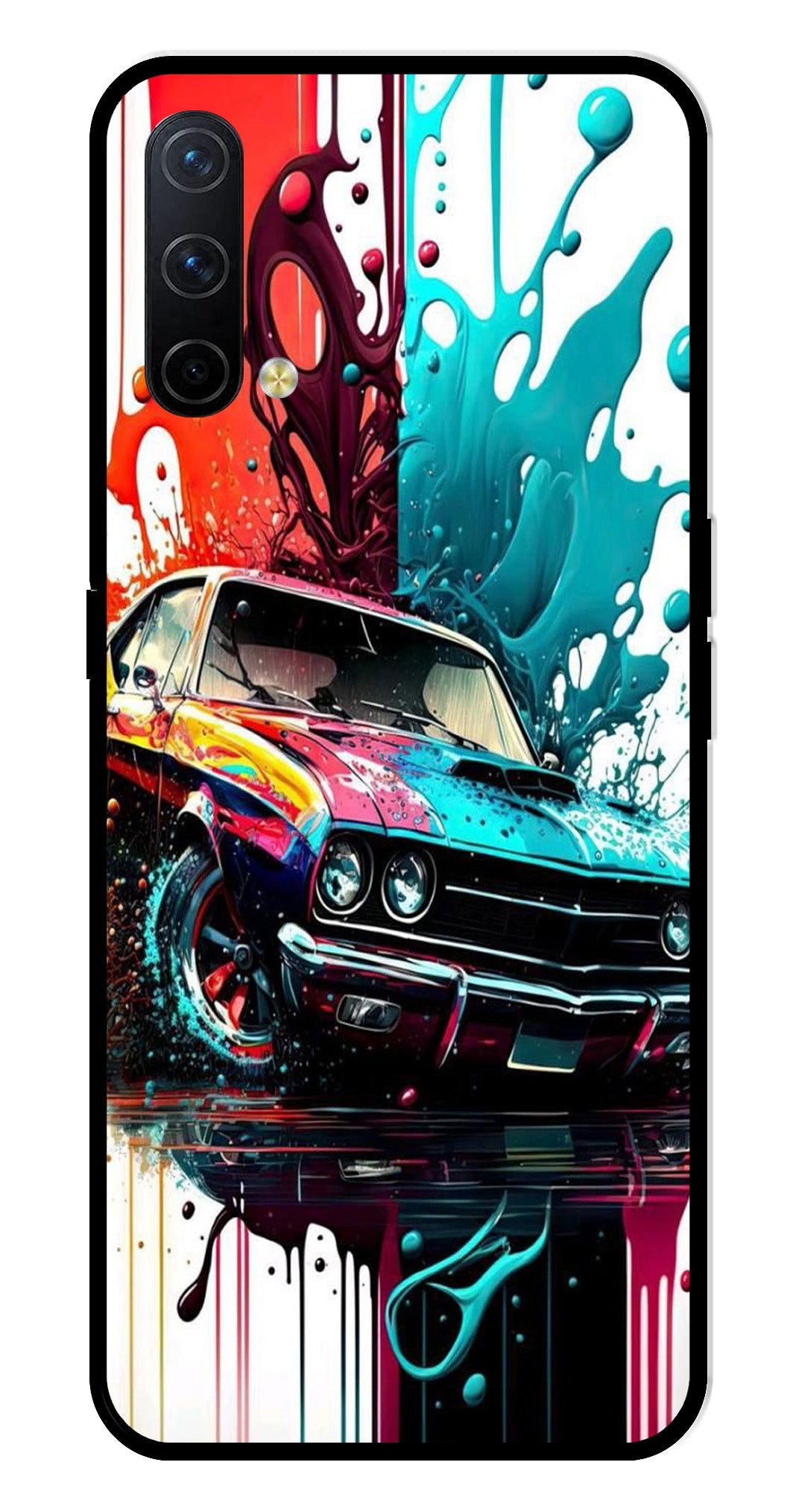 Vintage Car Metal Mobile Case for OnePlus Nord CE 5G