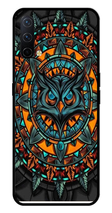 Owl Pattern Metal Mobile Case for OnePlus Nord CE 5G