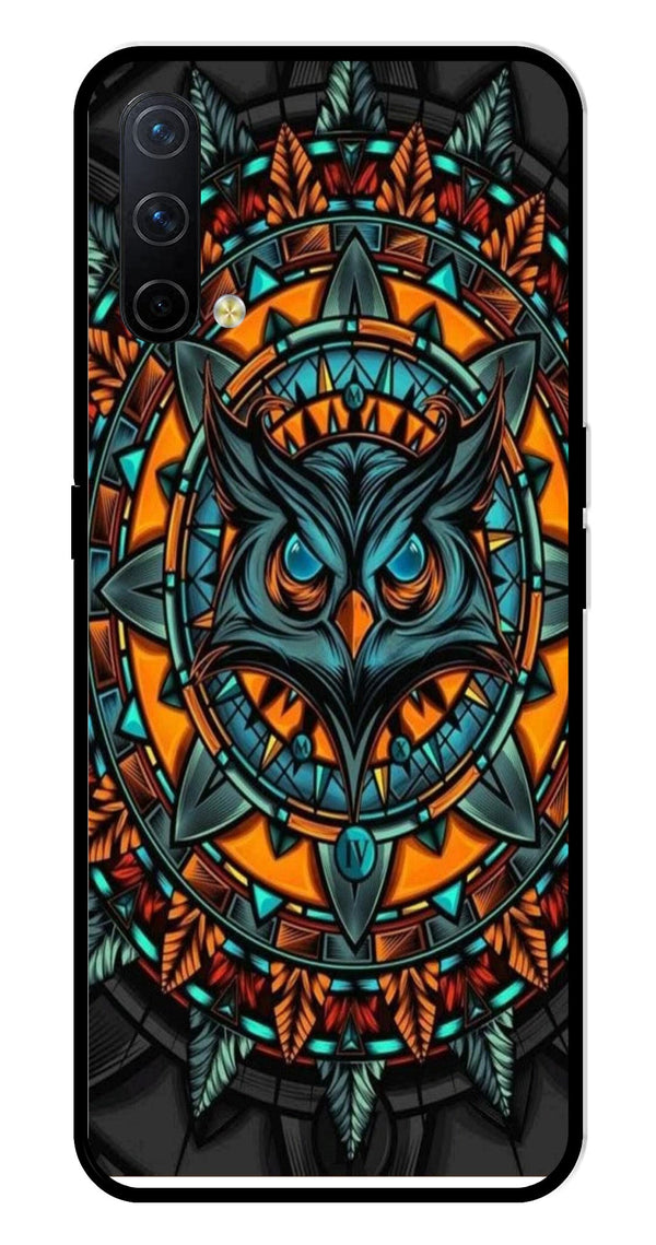 Owl Pattern Metal Mobile Case for OnePlus Nord CE 5G