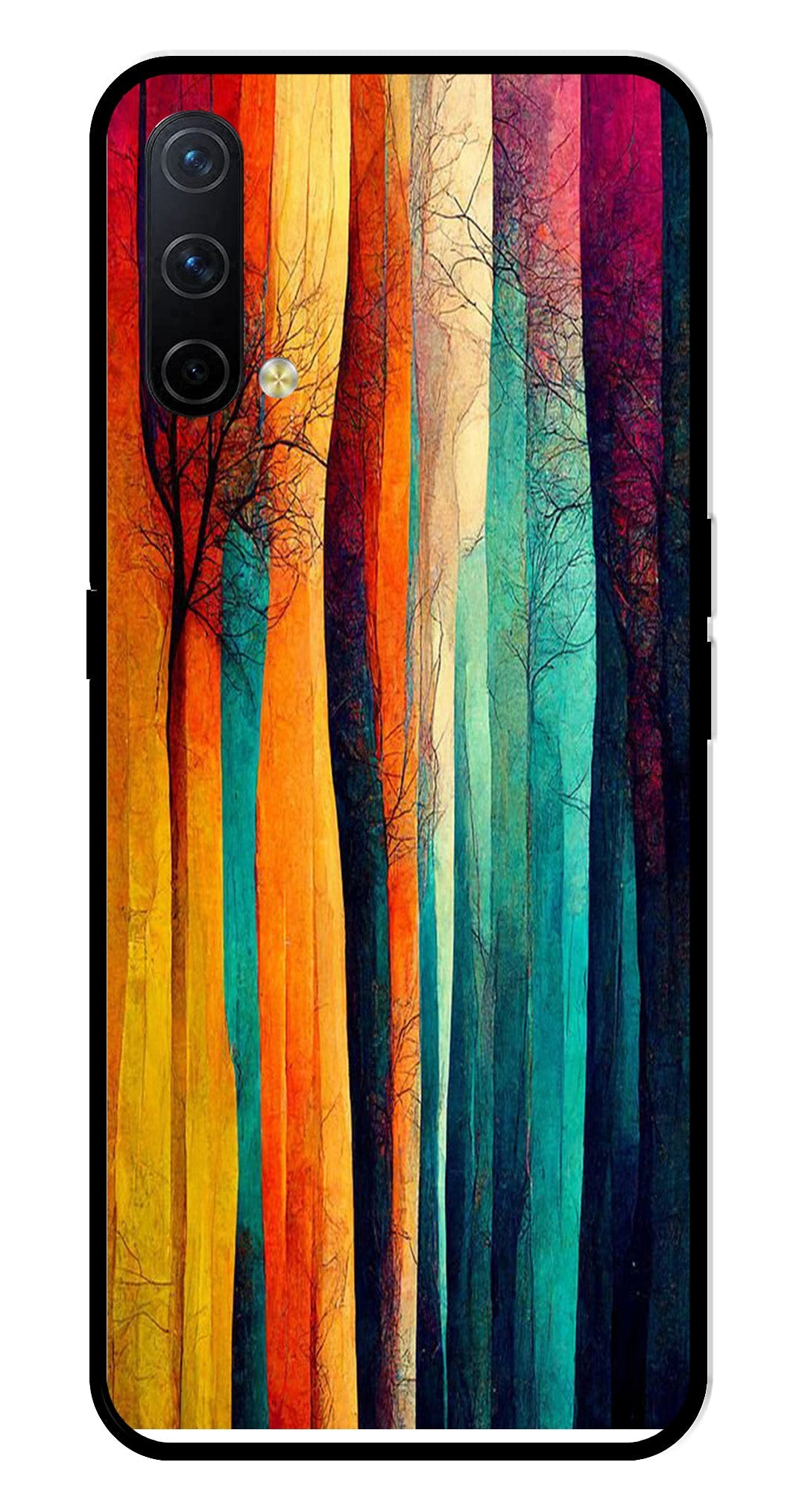 Modern Art Colorful Metal Mobile Case for OnePlus Nord CE 5G