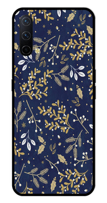 Floral Pattern  Metal Mobile Case for OnePlus Nord CE 5G