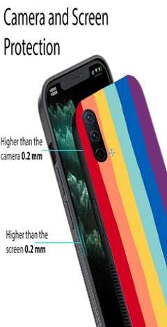 Rainbow MultiColor Metal Mobile Case for OnePlus Nord CE 5G