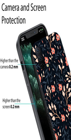 Floral Pattern Metal Mobile Case for OnePlus Nord CE 5G