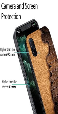 Wooden Design Metal Mobile Case for OnePlus Nord CE 5G