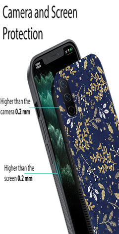 Floral Pattern  Metal Mobile Case for OnePlus Nord CE 5G