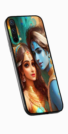 Lord Radha Krishna Metal Mobile Case for OnePlus Nord CE 5G   (Design No -01)
