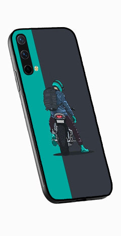 Bike Lover Metal Mobile Case for OnePlus Nord CE 5G   (Design No -05)