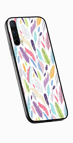 Colorful Feathers Metal Mobile Case for OnePlus Nord CE 5G   (Design No -06)