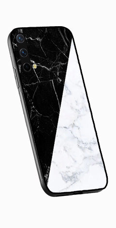 Black White Marble Design Metal Mobile Case for OnePlus Nord CE 5G   (Design No -09)