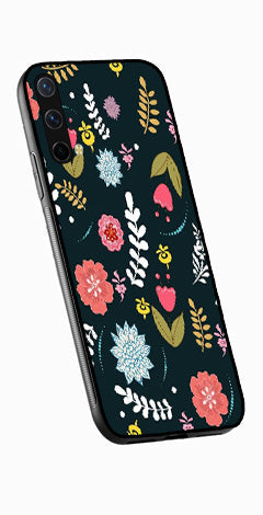 Floral Pattern2 Metal Mobile Case for OnePlus Nord CE 5G   (Design No -12)