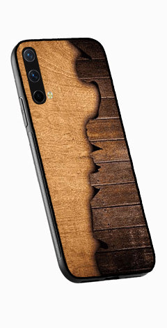 Wooden Design Metal Mobile Case for OnePlus Nord CE 5G   (Design No -13)