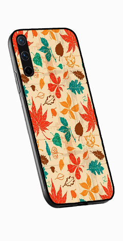 Leafs Design Metal Mobile Case for OnePlus Nord CE 5G   (Design No -14)