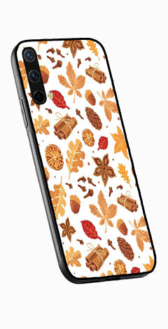 Autumn Leaf Metal Mobile Case for OnePlus Nord CE 5G   (Design No -19)