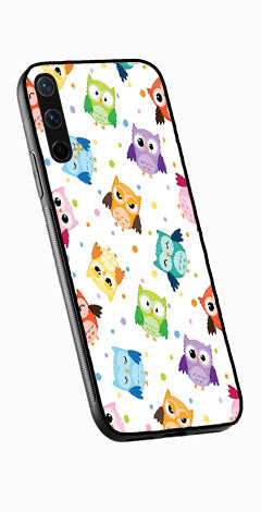 Owls Pattern Metal Mobile Case for OnePlus Nord CE 5G   (Design No -20)
