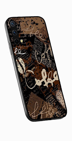 Coffee Pattern Metal Mobile Case for OnePlus Nord CE 5G   (Design No -37)