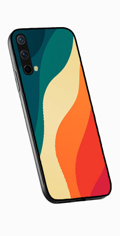Muted Rainbow Metal Mobile Case for OnePlus Nord CE 5G   (Design No -39)