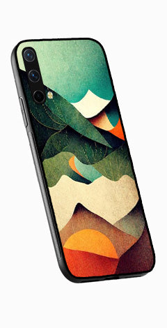 MultiColor Pattern Metal Mobile Case for OnePlus Nord CE 5G   (Design No -43)