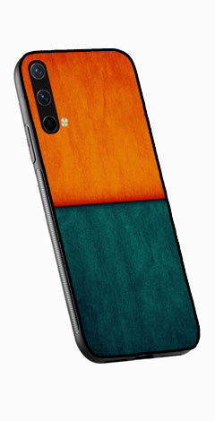 Orange Green Pattern Metal Mobile Case for OnePlus Nord CE 5G   (Design No -45)
