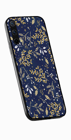 Floral Pattern  Metal Mobile Case for OnePlus Nord CE 5G   (Design No -52)