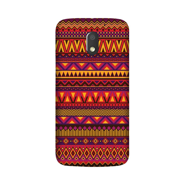 Zigzag line pattern2 Case for Moto E3 Power