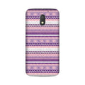 Zigzag line pattern3 Case for Moto E3 Power
